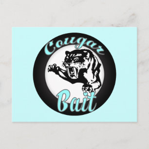Lustige Coole Retro Cougar Köder Verrückte Postkarte