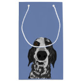 Lustige Coonhound-Geschenktasche Kleine Geschenktüte (Rückseite)