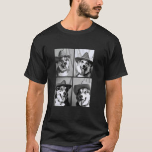 Lustige Corgi-Cowboy-Hunde Süße Western-Tiere Foto T-Shirt
