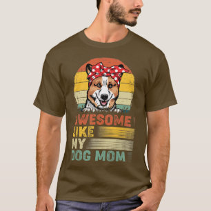Lustige Corgi-Frauen Vintage-Toll Wie Meine Hundem T-Shirt