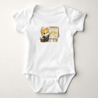 Lustige Corgi-Wetter-Schlafchance Baby Strampler