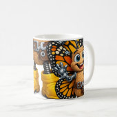 Lustige Corky Fliege Kaffeetasse (VorderseiteRechts)