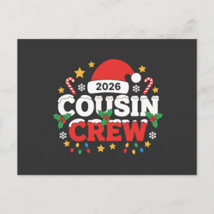 Lustige Cousin-Crew-Kids-Familientreffen 2026 Einladungspostkarte