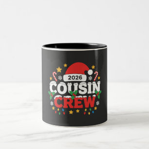 Lustige Cousin-Crew-Kids-Familientreffen 2026 Zweifarbige Tasse