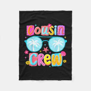 Lustige Cousin-Crew Sommerferien Reise Strand Fleecedecke