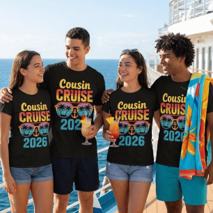 Lustige Cousin-Kreuzfahrt 2026 Retro-Sommerferien T-Shirt