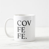 Lustige Covfefe Kaffee-Tassen-Tee-Schale Kaffeetasse (Links)