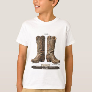 Lustige Cowboystiefel für Kinder T-Shirt