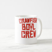 Lustige Crayfish Crawfish-Koch-Crew Kaffeetasse (VorderseiteRechts)