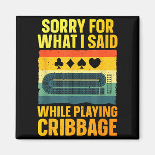 Lustige Cribbage-Kunst für Männer Frauen Kartenspi Magnet