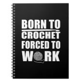 lustige Crochetts-Zitat-Häkelgeschenk Notizblock (Vorderseite)