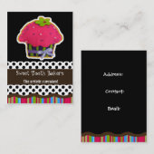lustige Cupcake Business Cards Visitenkarte (Vorne/Hinten)