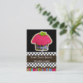 lustige Cupcake Business Cards Visitenkarte (Stehend Vorderseite)
