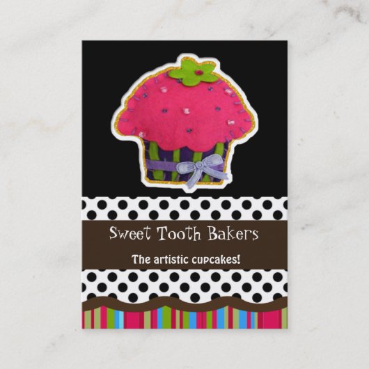lustige Cupcake Business Cards Visitenkarte (Vorderseite)