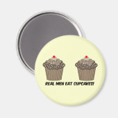 lustige Cupcakes Magnet (Vorderseite/Rückseite)
