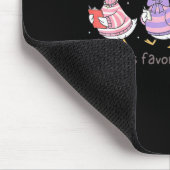 Lustige Cupids Lieblings-Sozialarbeiter-Gans Mousepad (Ecke)