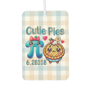 Lustige „Cutie Pies“ Hübsches Pi-Symbol & Pie-Pun Autolufterfrischer