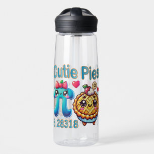 Lustige „Cutie Pies“ Hübsches Pi-Symbol & Pie-Pun Trinkflasche