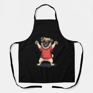 Lustige Dabbing Dab Mops Hund Haustiere Tanz Tier Schürze