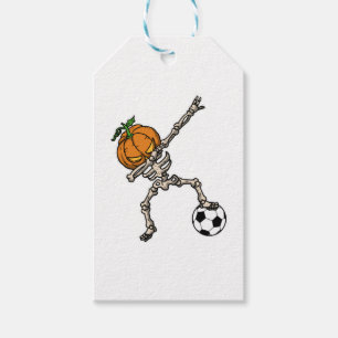 Lustige Dabbing-Kürbiskopf-Fußball-Geschenkidee Geschenkanhänger