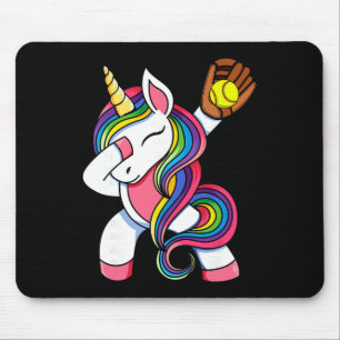 Lustige Dabbing-Weichzeichner-Einhorn-Kleidung für Mousepad