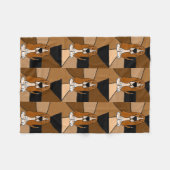 Lustige Dachshund-Jagdhund-Fleece-Decke Fleecedecke (Vorderseite (Horizontal))