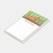 Lustige Dachshund-Post-It-Notes Post-it Klebezettel (angewinkelt)
