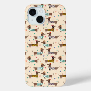 Lustige Dachshunde in Hüten und Pullovern Case-Mate iPhone Hülle