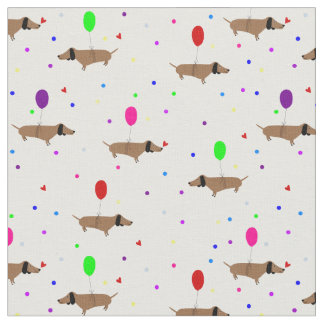 lustige Dackel Hunde Dackel Ballons Stoff