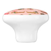 Lustige Dackeln Keramikknauf (Seitenansicht)