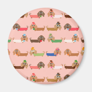 Lustige Dackeln Magnet