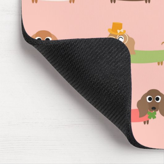 Lustige Dackeln Mousepad (Ecke)