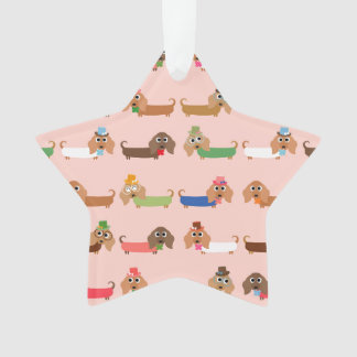 Lustige Dackeln Ornament