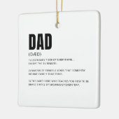 Lustige Dad-Definition Keramikornament (Links)
