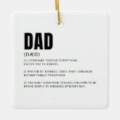 Lustige Dad-Definition Keramikornament (Vorderseite)
