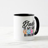 Lustige Daddy Bingo Wortkunst Tasse (VorderseiteRechts)