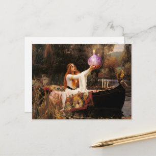 Lustige Dame der Schalotten-Parodie Postkarte