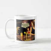 Lustige Damen Nacht mit T-Rex Comic Kaffeetasse (Links)