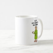 Lustige Damenpensionierung Kaffeetasse (VorderseiteRechts)