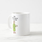 Lustige Damenpensionierung Kaffeetasse (Vorderseite Links)