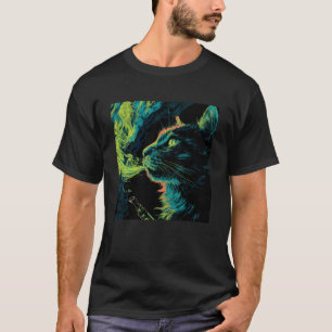 Lustige dampfende Katze, Dampf-Kitty-Meme, Feline T-Shirt
