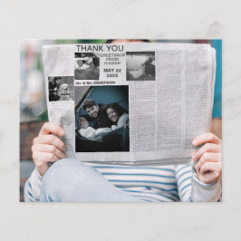 lustige Dankeschön News Foto Flyer