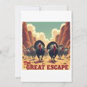 Lustige Dankskarten - "Puter-Verteidigung" Feiertagskarte (Rückseite)