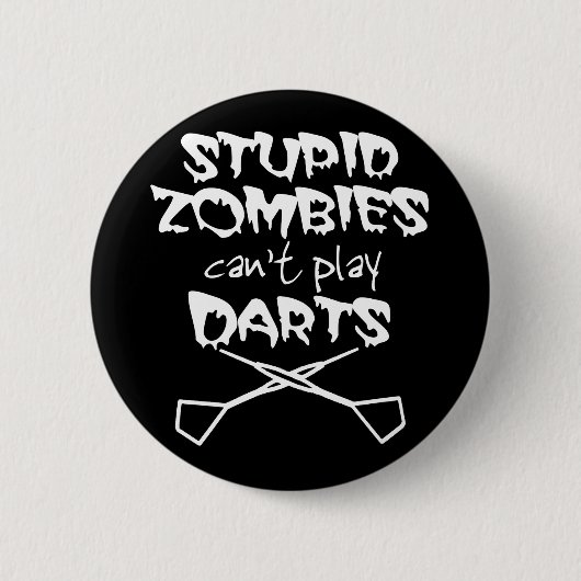 Lustige Darts Button (Vorderseite)