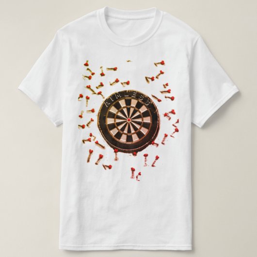 lustige Darts T-Shirt (Design vorne)