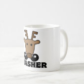 lustige Dasher-Schnurrbart Kaffeetasse (VorderseiteRechts)
