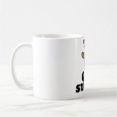 lustige Dasher-Schnurrbart Kaffeetasse (Links)