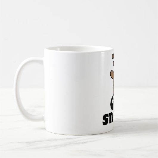 lustige Dasher-Schnurrbart Kaffeetasse (Links)
