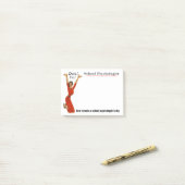 Lustige Daten gefahrene Schulpsychologe-klebrige Post-it Klebezettel (Auf Schreibtisch)