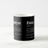 Lustige Datenanalyse-Definition für Datenanalysten Kaffeetasse (Mittel)